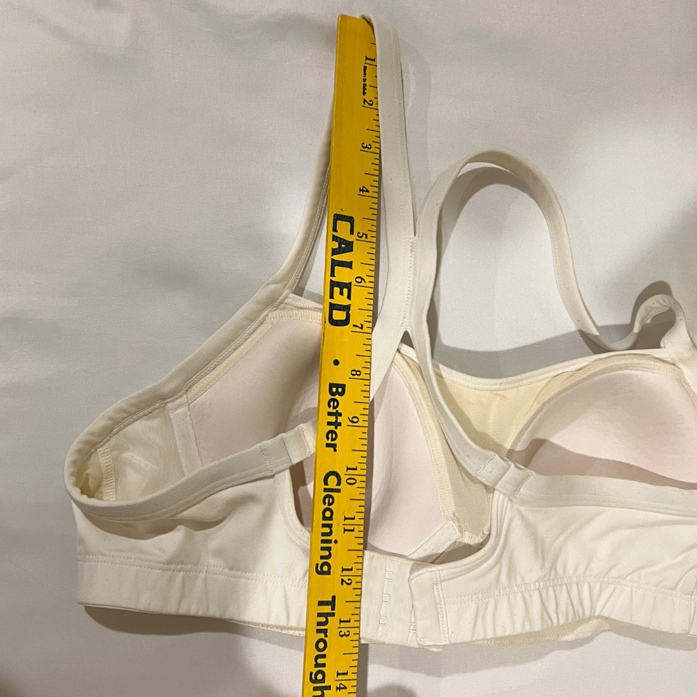 Victoria's Secret VSX Sport Bra Padded Racerback White Sz L - Picture 10 of 10